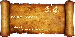 Bautz Gobert névjegykártya